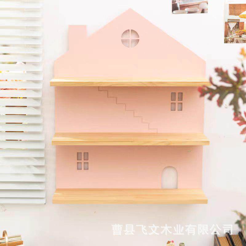 小房62154子形木质物架客厅花瓶摆展示置架状轻奢多件层桌面杂物