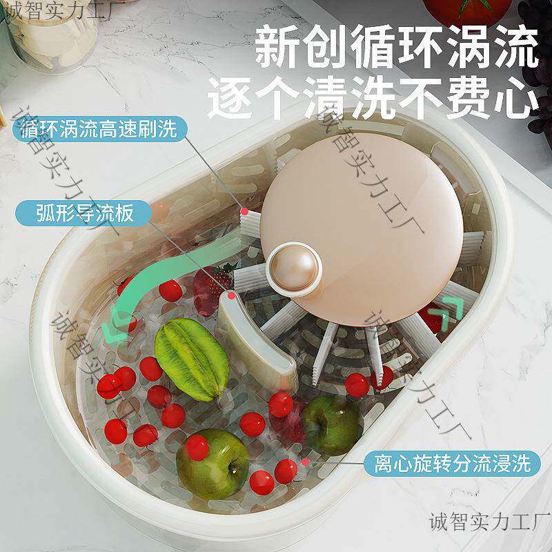 洗水沥果水篮去农残用果蔬314清洗机解冻厨房洗菜篮家洗菜机