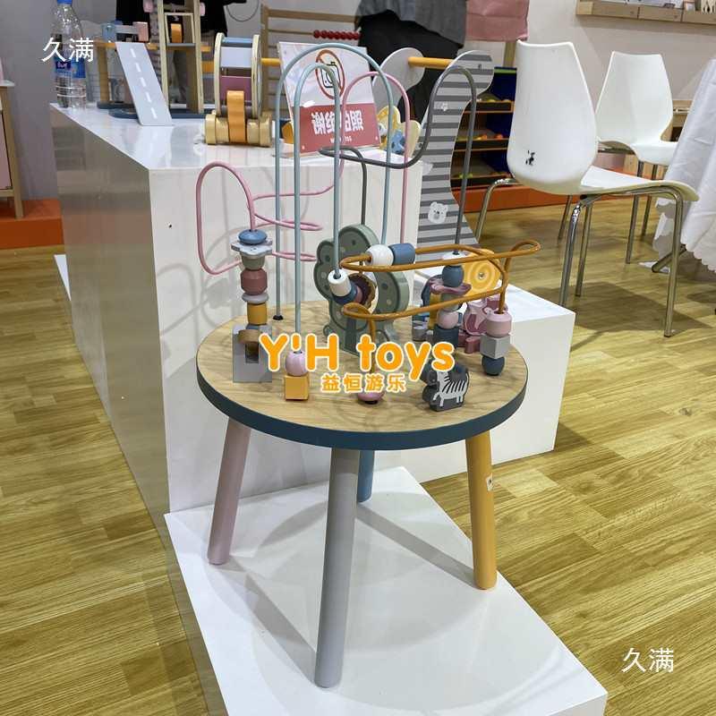 幼儿园儿童板磁性行写字654动物类飞棋宝宝垃圾分绕珠圆桌玩具