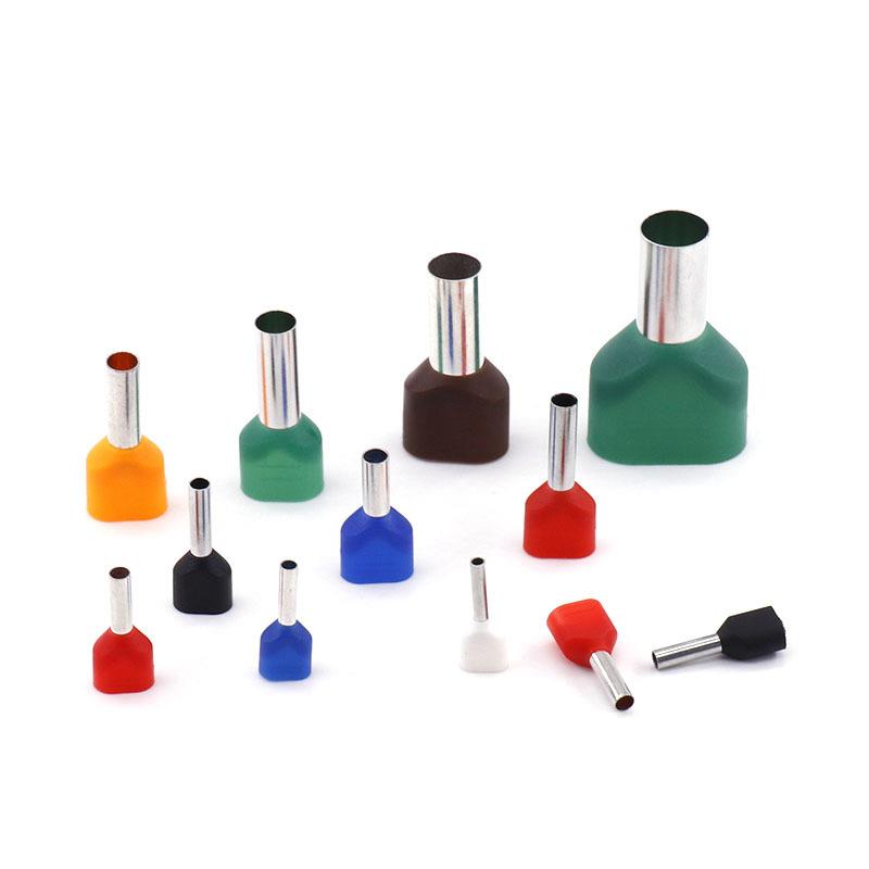 E形管端TEV子N尼箱龙欧式管型配电端头子双线管形接线端512TE针形