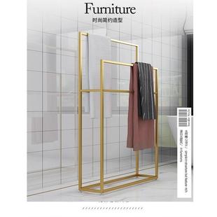 式 L9598OFT置地毛巾物架美落浴巾架浴室置架卫生间金属挂衣地架组