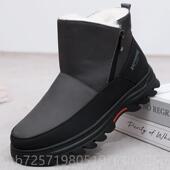 高档老北京鞋 防滑防老 中老年爸爸鞋 男棉鞋 加绒布加保厚暖羊毛水鞋