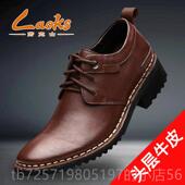 闲皮鞋 高档克士品劳20正25秋冬新款 男士 真皮头休层牛皮英伦低帮商