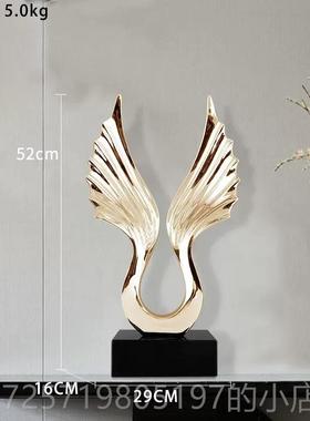 新款现办客代轻奢大展视宏图摆件厅玄关电酒柜公室高级感档家居装