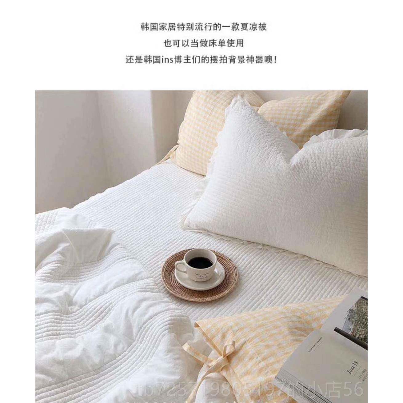 高档冬季绗缝被加厚拉丝床裙及配套床单水1.5米套床四件套，洗棉