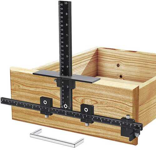 新款全铝拉手打孔器 木工辅助安装工具 包装