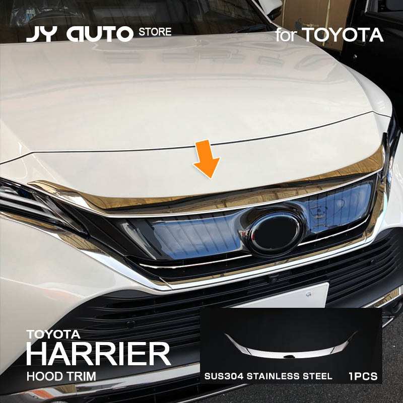适用2022款凌放 HARRIER 前车盖饰条304不锈钢装饰条车用品