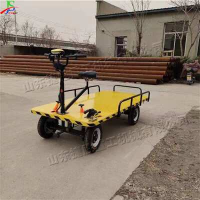 座驾式电动托运车 四轮电动装载平板车Flat transport vehicle