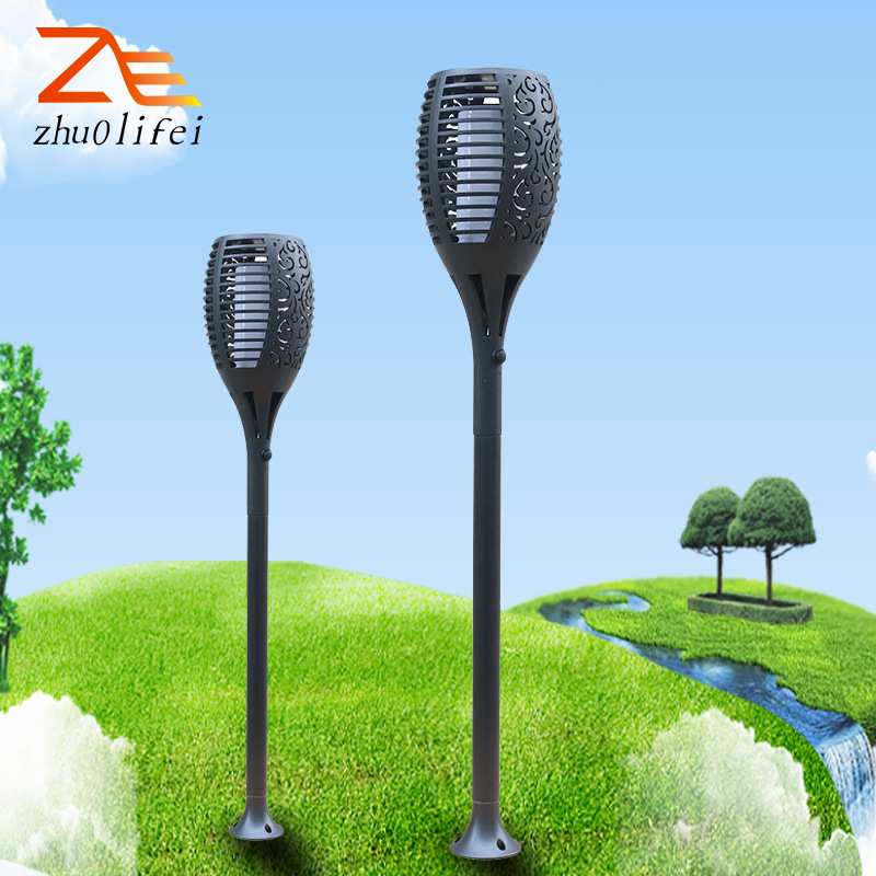 太阳能火把灯 户外照明 墙壁草坪灯 5w PC塑料2835贴片太阳能灯