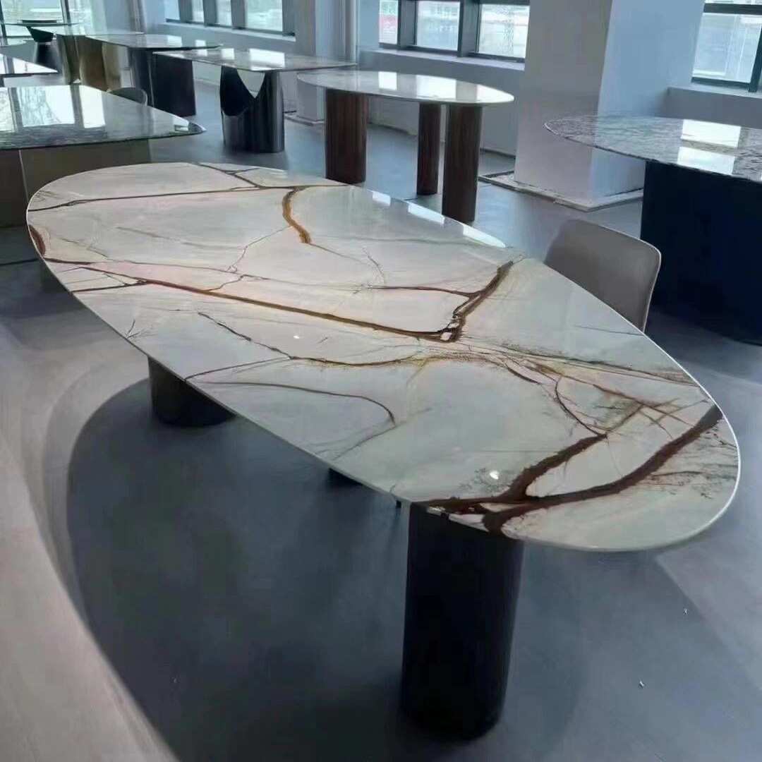 罗马印象大理石餐桌面 岛台厨房台面天然奢石灶台石材台面