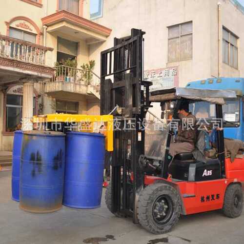 叉车四油桶夹具装卸 YL4油桶夹吊具 一次性搬运四桶夹TY4行车吊