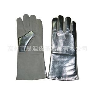 防火铝箔隔热电焊手套钢铁厂炼钢工人焊接烧焊轧钢耐高温防热辐射