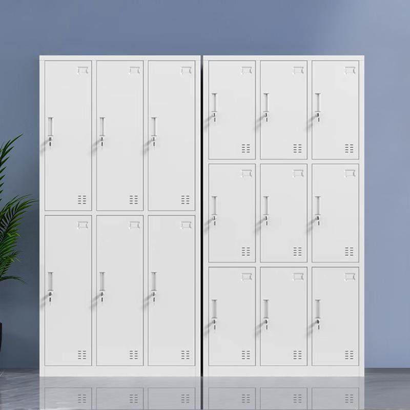 员工更衣柜铁皮储物柜工厂带锁存包柜宿舍换衣柜车间鞋柜餐厅碗柜