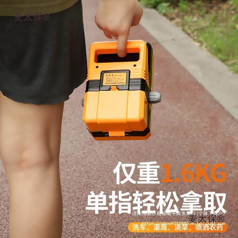 小型家用充电浇式抽水泵携农业溉浇花浇212水菜灌洗车户便外浇麦