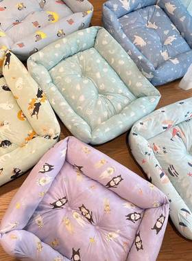 季狗窝凉感冰丝垫宠物床猫窝狗发夏子软窝VAL降温中小型犬冰窝狗