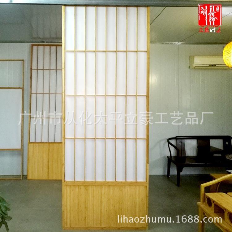 移门竹制栅竹花格竹隔断竹屏风格54623新中式木隔断屏风障子木纸