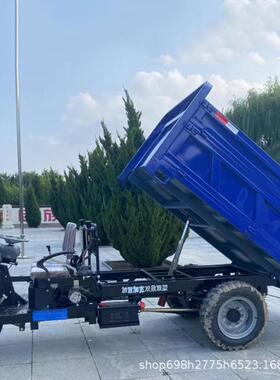 运输混凝工土拉砖车建筑地工程电动柴油三轮小车型OZE农用自翻卸