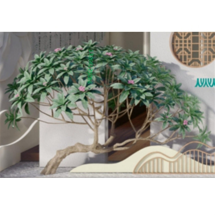 人造仿真鸡蛋花树大型黄花艺术仿真树庭院造景装饰酒店民宿假树批