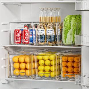 透明冰箱果抽屉式 收纳盒348 纳收冷藏436蔬菜水整理盒可叠加抽拉式