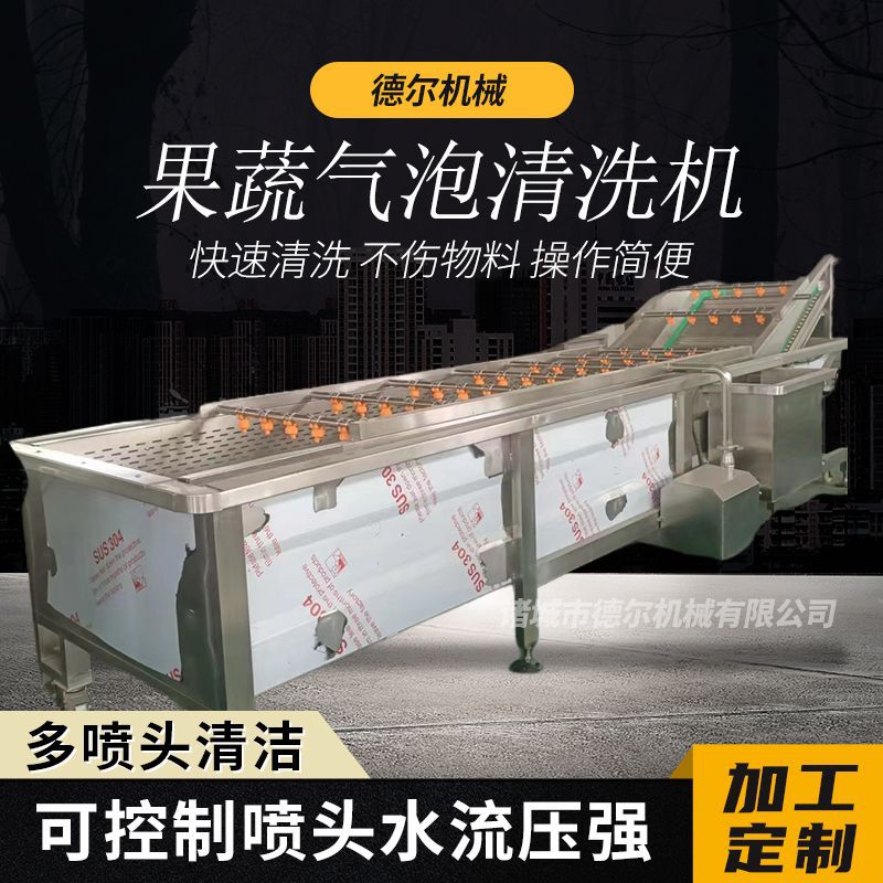商用全自动气泡果蔬肉海鲜清洗机