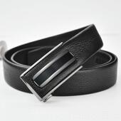 男士 带皮真皮自动扣内穿商正装 青年头式 正品 层牛皮腰务带中年裤 带