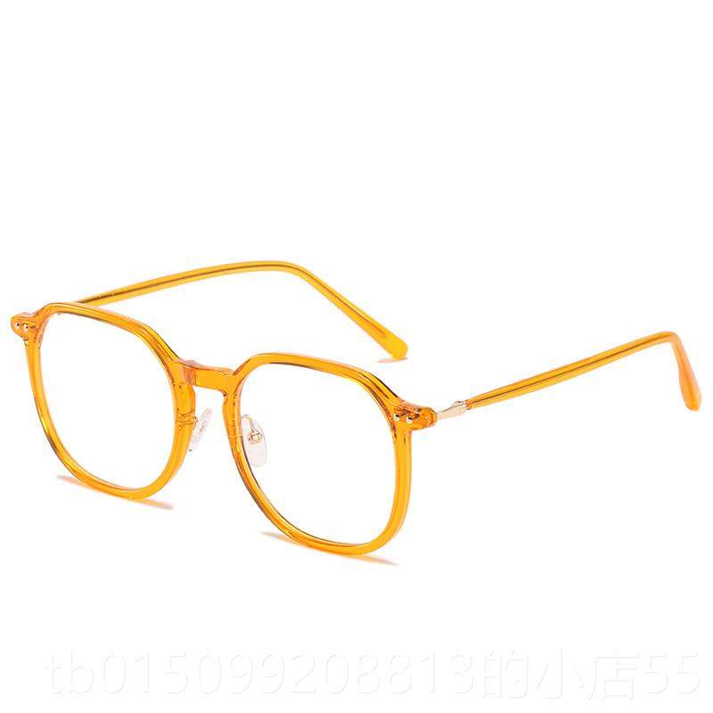 正品蓝光辐韩射近n视眼镜女is素颜黑框网红大框圆脸显瘦版潮眼镜