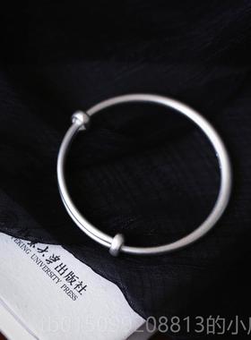 正品999银手古法传承手镯 磨砂款足 克价亲银们自己对比 女镯款纯