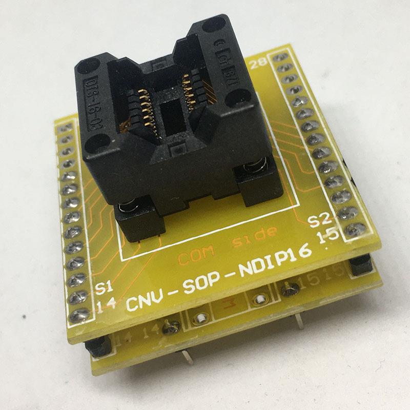 SOP-8/SOP-16转DIP-16 IC烧录转接测试座 SOP-NDIP16 脚距2.54MM