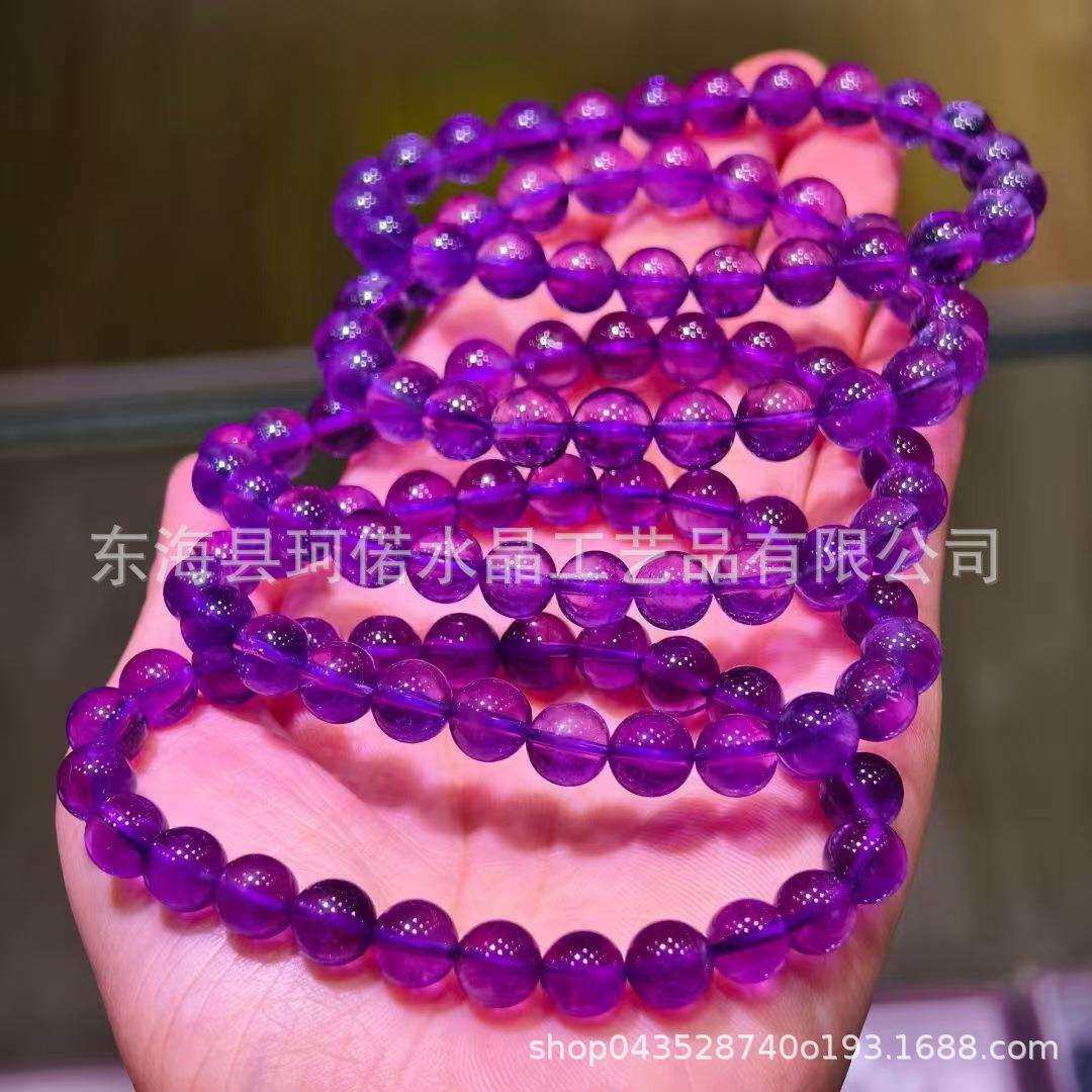 工厂直销高品质天然材料紫晶手链用于装饰