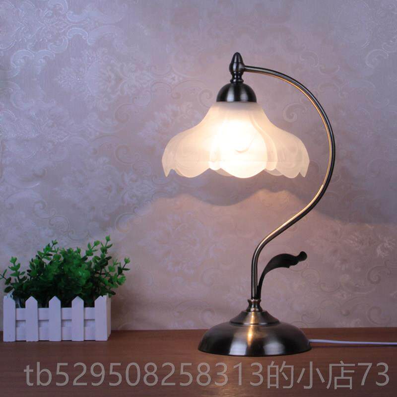 高档美式乡村复古床头灯欧式田书园卧室客厅房灯中式典铁古艺调光