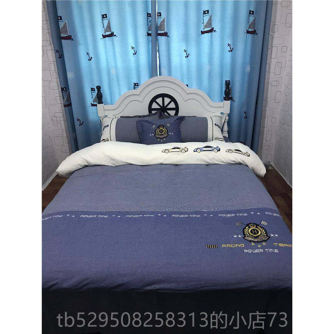 高档小汽车儿童件套纯样棉可爱男孩棉水洗卡通被套板房四春秋床上,床上用品,床品套件/四件套/多件套,淘宝优惠券,粉丝福利购,淘宝优惠卷