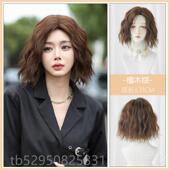 高档假发女短发全头式 短发蓬松自然套法羊毛卷整顶式 假发套彷真人