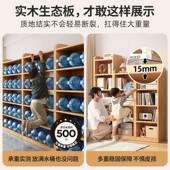 实木用儿书简童书柜落地置物架学生ZNU家靠墙收纳储物柜一体客厅