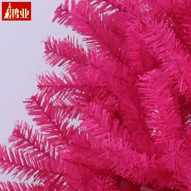 玫红色豪华加圣KHL诞树装饰品裸树套餐12//1.5.1.8/2.1/2.4密米