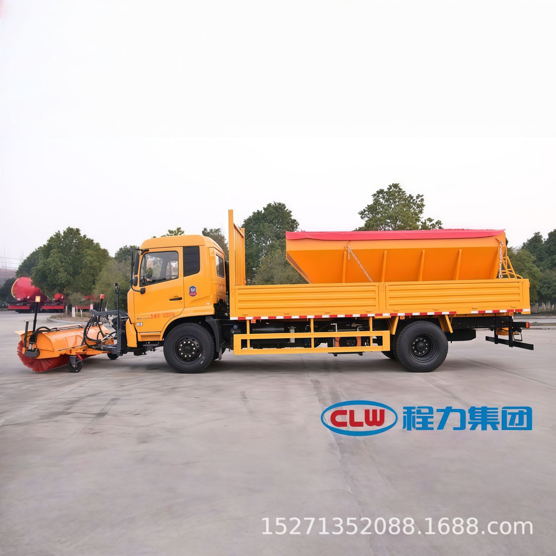 市政环卫车载自驱除雪滚刷