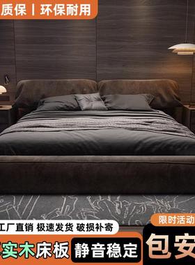 式极简大象耳朵软床科技GBG布艺婚床主意卧简约现双人床极简代轻