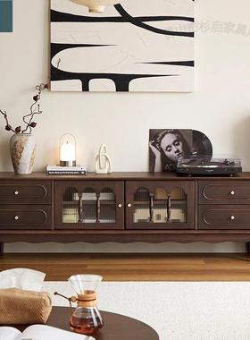 实木客古法式美式落地厅储物柜电视GES款柜茶几组合收纳新网红复