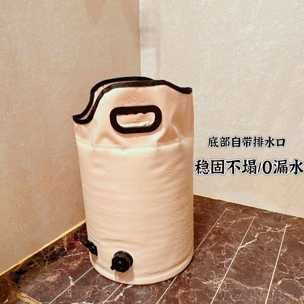 YIP自带出口多层保温泡水脚袋足叠便携式浴桶加高加厚持久保温折