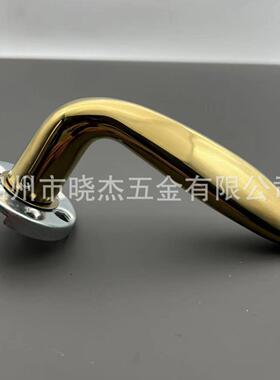 PDI配金色PVD分体手门锁防盗把门铝合金门把锁手家居五金件