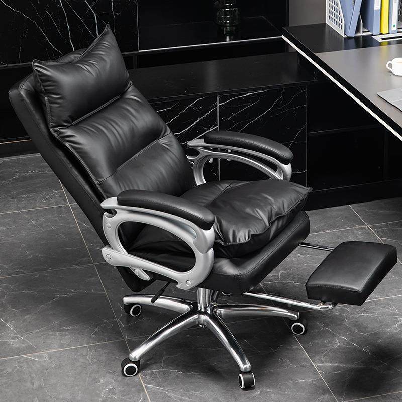 家用电脑老椅板椅办室椅515C子舒适耐公久坐躺可书房座椅大班椅可