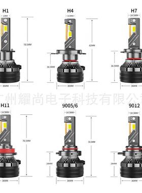 Q785W3三3铜管led大灯9005hbled雾灯汽车工作灯4006h1h390K000K