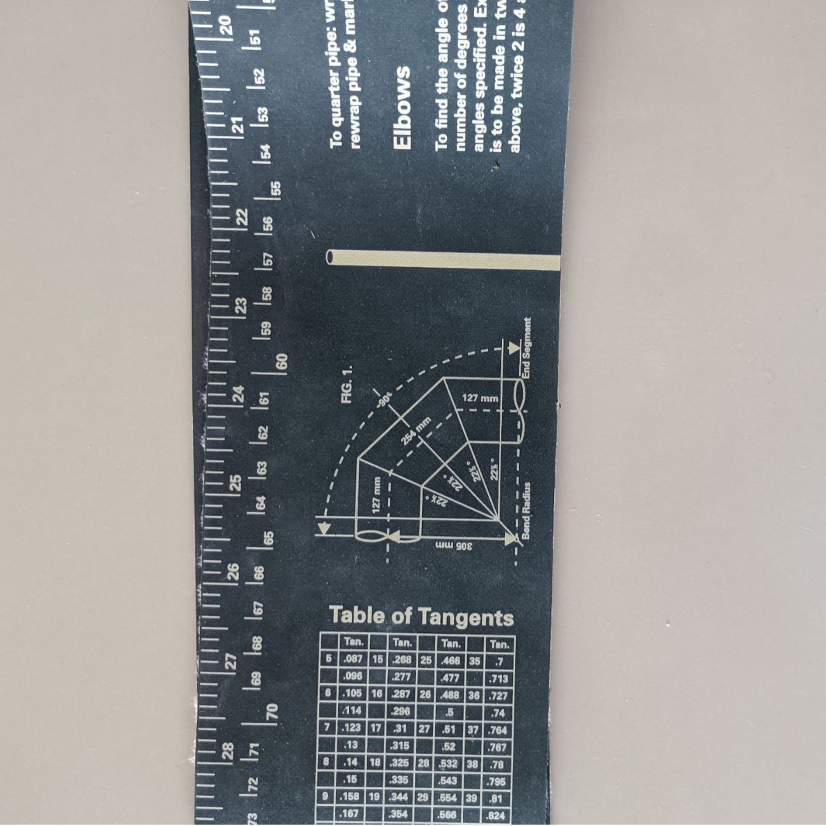 多种尺寸，环绕式多功能管道测量工具，弹性角度测量和标记规格工