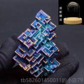 高档铋晶体饰金属铋结晶化元 学素收藏矿石标本石创意礼物全原新品