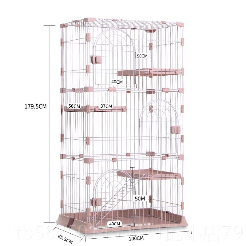 高档猫房家用猫厕一体猫屋猫猫窝超大自由空别墅笼间两层不占地小