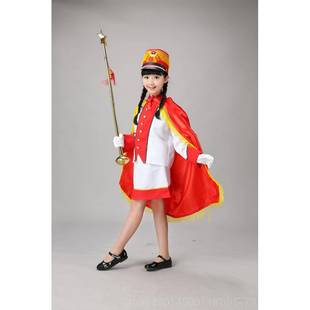 高档鼓号队服装儿童演表出幼儿园中小学生升手旗仪式演服服装指挥