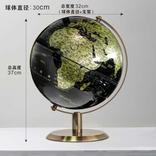 高档创意轻奢地球仪摆件公室桌面摆家设书房办公办桌酒柜装现代居