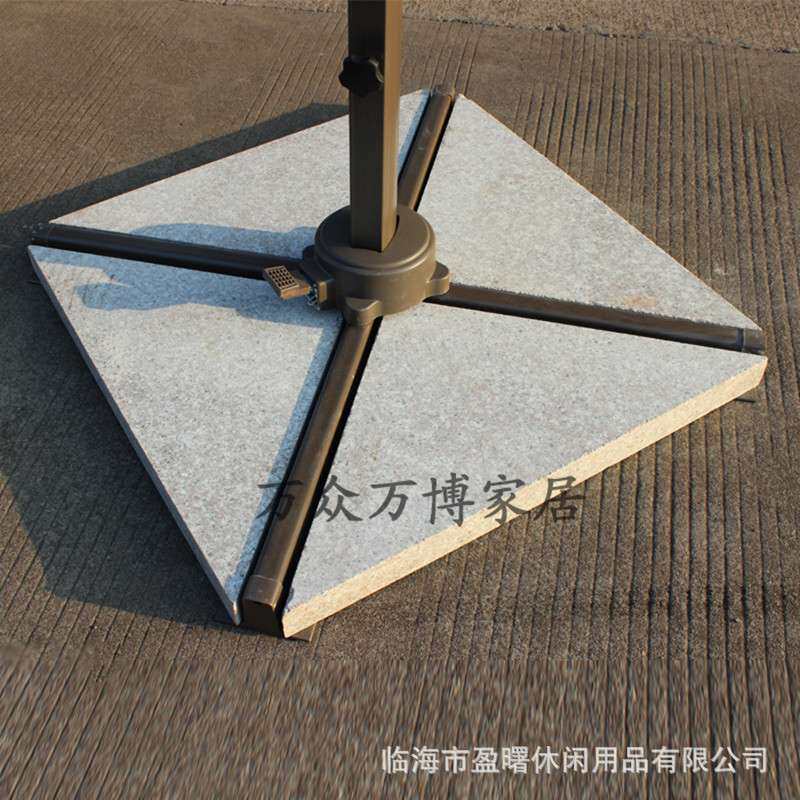 新款40公斤南京市宁波市杭州市户外长方形大理石底太遮阳伞座