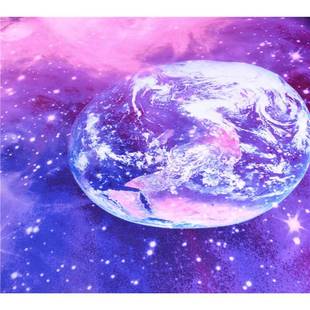 立体数码用印花幻带星球高清花型被套枕套三件梦幻星球套床梦上品