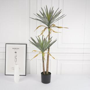 MR07新款仿真兰盆栽龙兰剑胶叶绿植盆景小树窗家居橱摆件人造龙舌