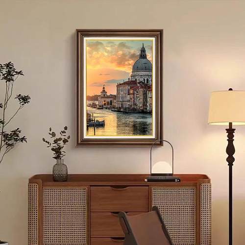 玄关矮过柜装画美式复古客厅餐厅挂饰画欧走廊道壁画式建SF782810